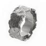 Men's rugged wedding band, men's 11mm wide wedding band, men's alternative wedding band, men's forged wedding ring, rustic wedding band