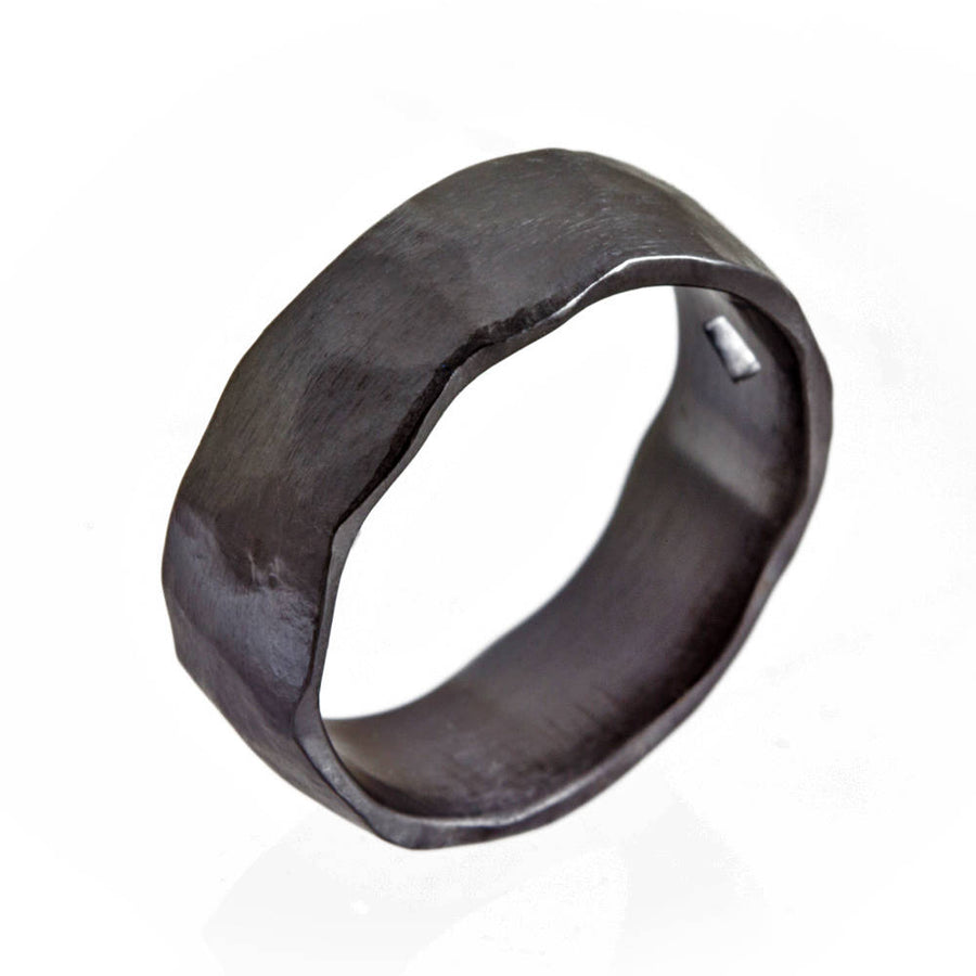 Black Ring, His New Wedding Ring, 8mm Wedding Band, Best Ring for Men, Wide Zirconium Ring, Durable Wide Men&#39;s Ring w\ Matte Finishing